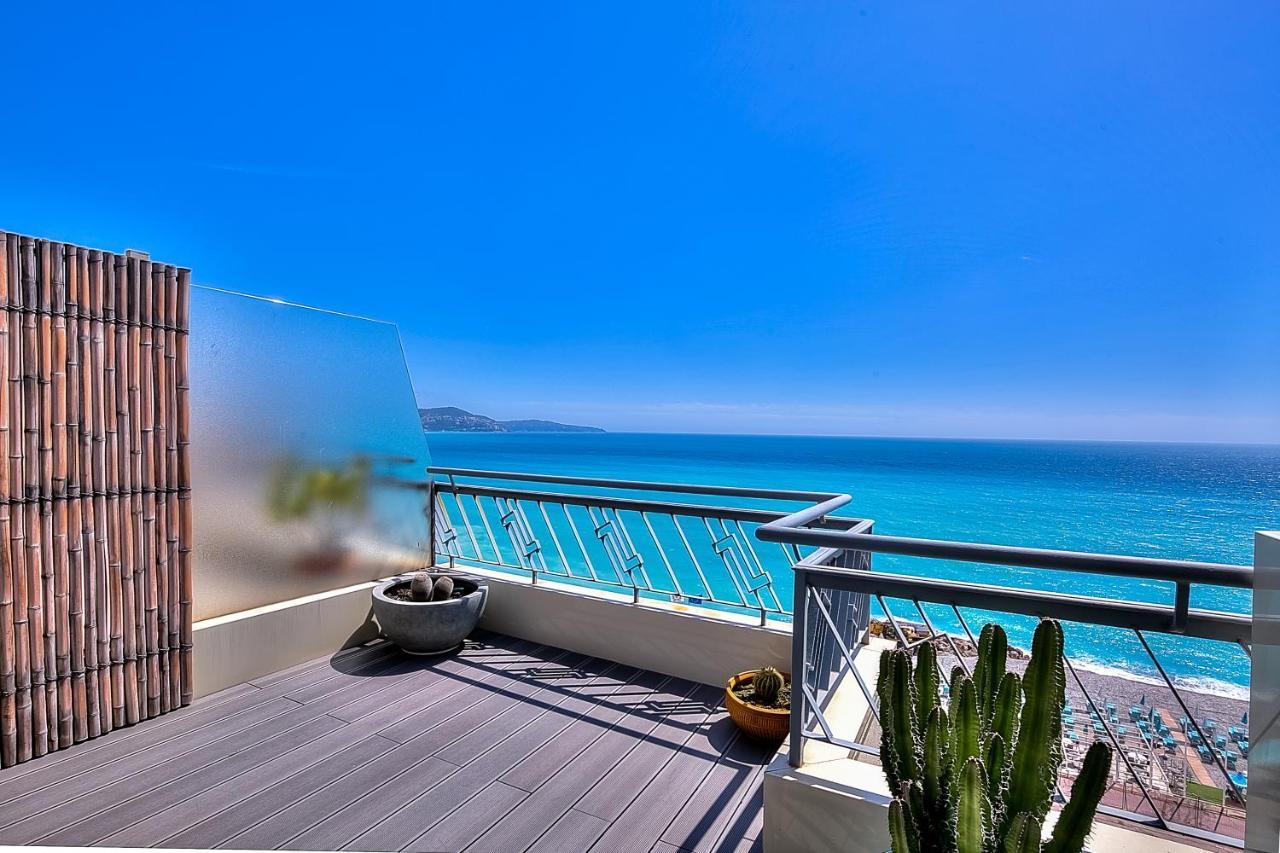 Le Florentina, Dernier Etage Avec Terrasse, Vue Sur La Baie Des Anges Apartamento Nice Exterior foto