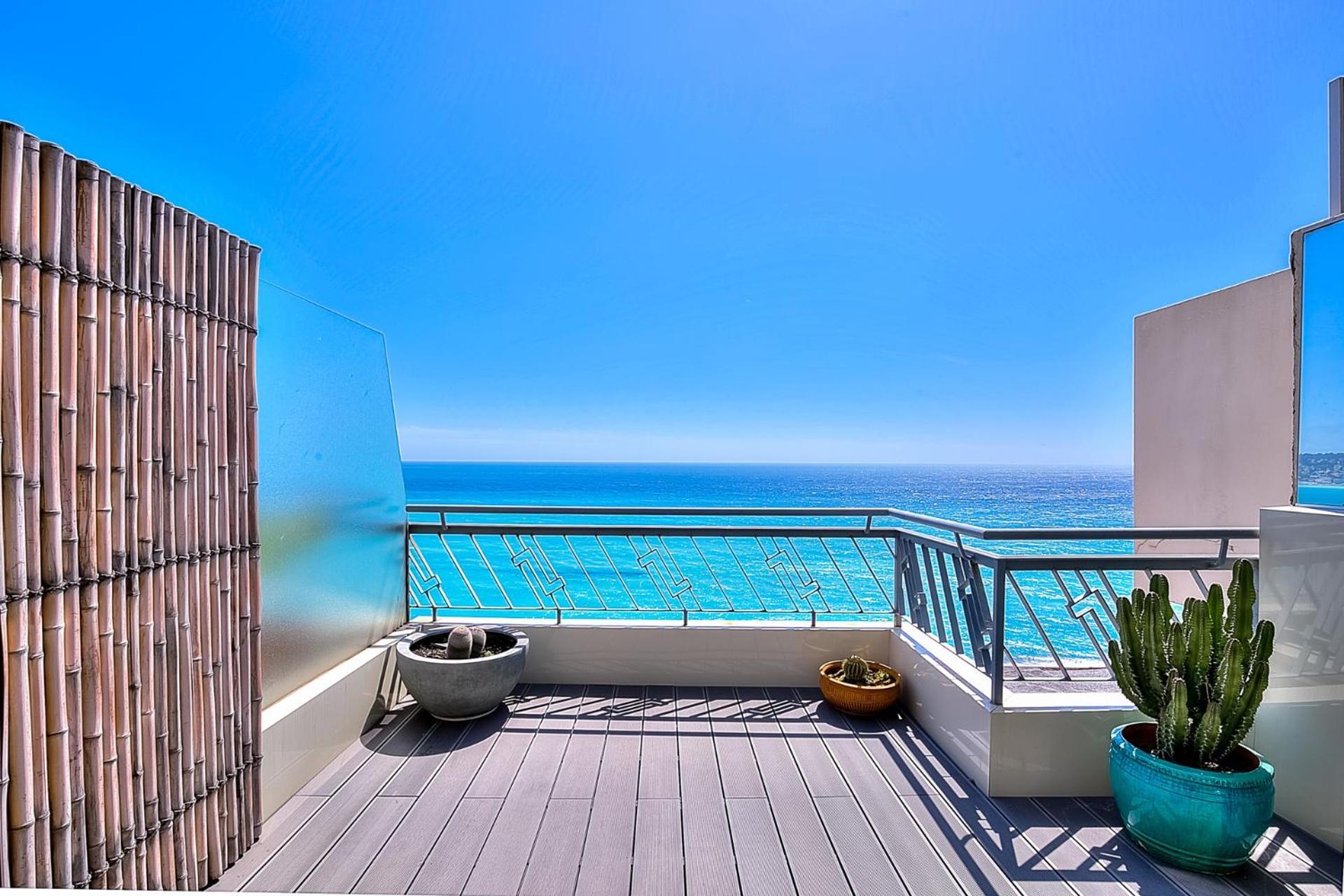Le Florentina, Dernier Etage Avec Terrasse, Vue Sur La Baie Des Anges Apartamento Nice Exterior foto